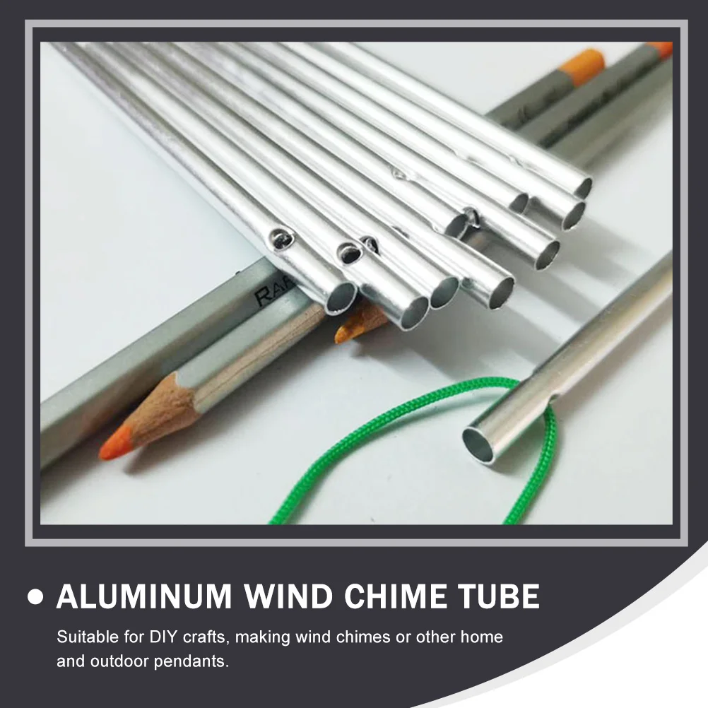 20 Pcs Wind Chime Material Replacement Tubes DIY Chimes for outside Making Supplies Aluminum Music