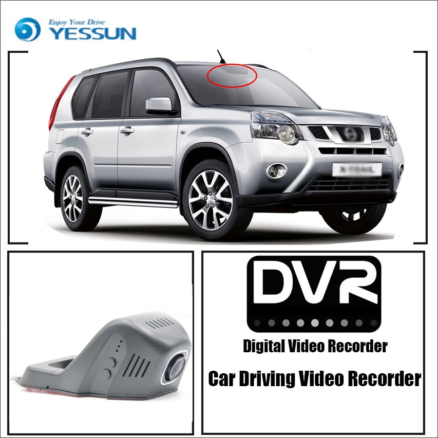 

YESSUN for Nissan X-Trail Car Wifi DVR Mini Camera Driving Video Recorder Novatek 96658 Registrator Dash Cam Night Vision
