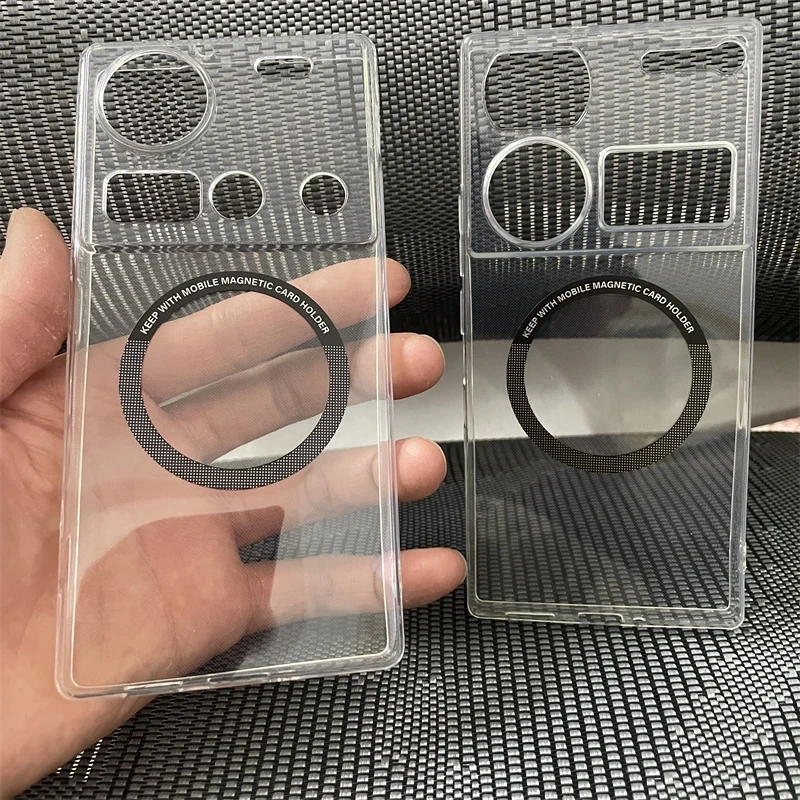 Sleek Magnetic Silicone Transparent Phone Case - Slim & Stylish Bumper Cover