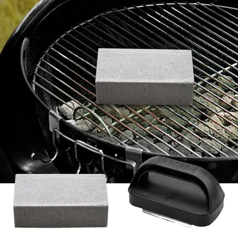 

BBQ Grill Cleaning Brush Brick Block Barbecue Cleaning Stone Pumice Stone Brick For Barbecue Rack Outdoor Kitchen BBQ Tools