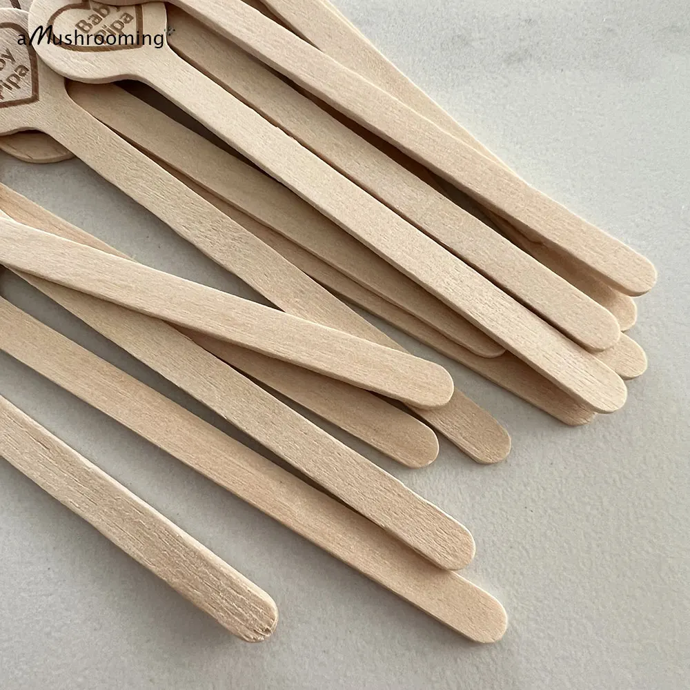 100pcs Round Stir Sticks with Name for Baby Shower Party Decoration Hot Cold Beverage Stirrers Cocktail Drinking Sticks