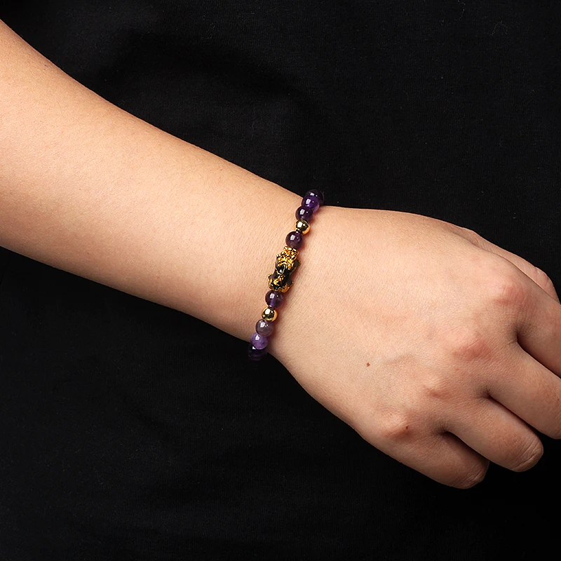 男性と女性のためのカラフルな天然石ブレスレット,エネルギーの癒しの