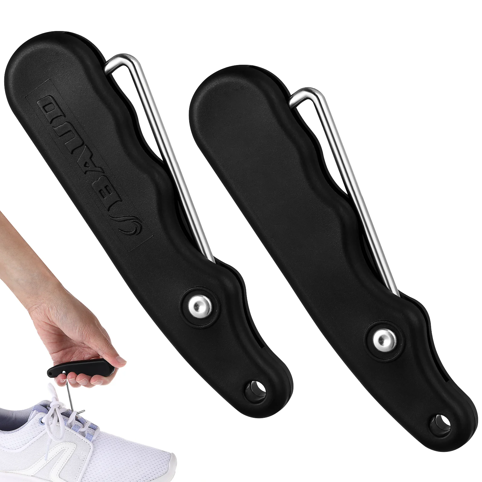 

Ice Skate Lace Tighteners Skate Puller Tools For Kids/Adult No Tie Shoe Laces Portable Folding Lace Tighteners Accessory