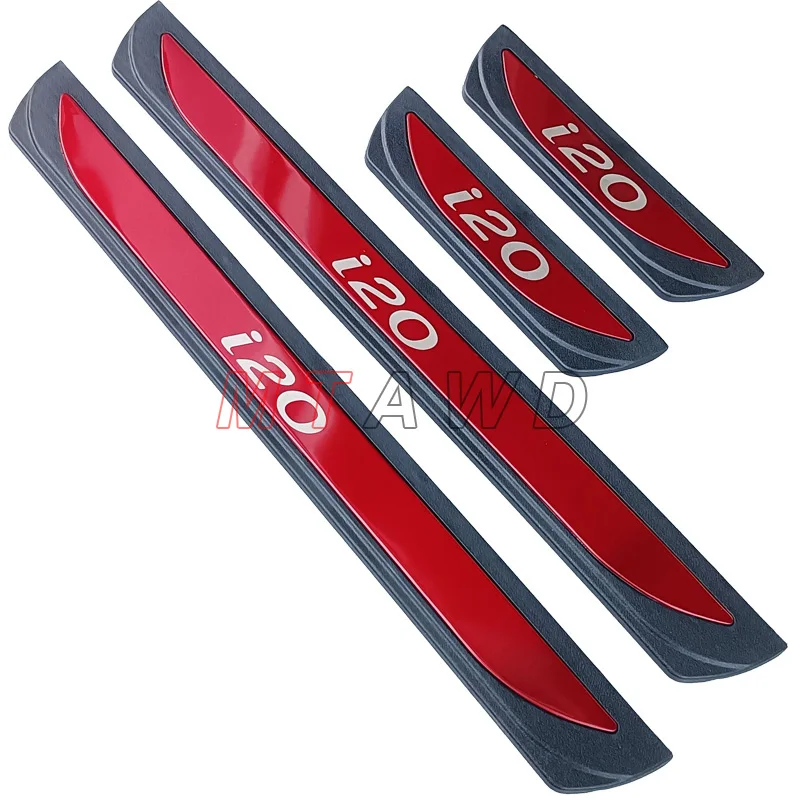 Autocollants Seuil Porte, 4pcs Protection Seuil Portière, Barres Seuil  Porte Voiture, Seuil Protecteurs Autocollant, Seuil Porte Voiture, Bandes  de