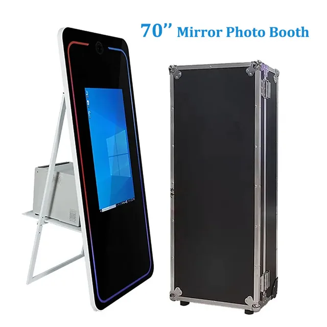 Magic Mirror Photo Booth 70 Inch For Wedding Party Activity Touch