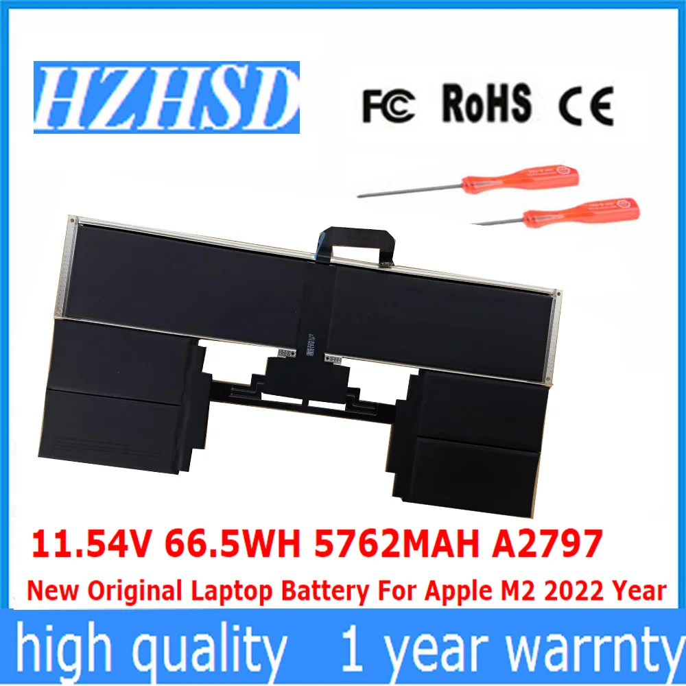 11.54V 66.5Wh 5762Mah A2797 Nuova Batteria Originale Per Laptop Per Apple M2 2022 Anno