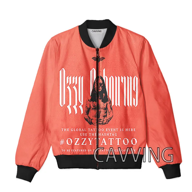 New Fashion Women/Men's 3D Print  OZZY OSBOURNE   Zipper Bomber Jackets Men Overcoat Mens Coat Zip Up Jackets  B03 4
