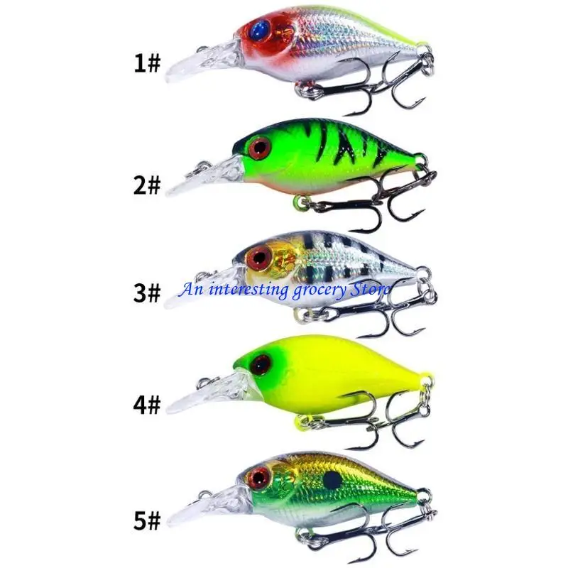 652d 5pcs Walleye Köder Köder Swimbait Fishing Tackle Fischerei Köder Wobbler 4,3 g 5,3 – Detail 1