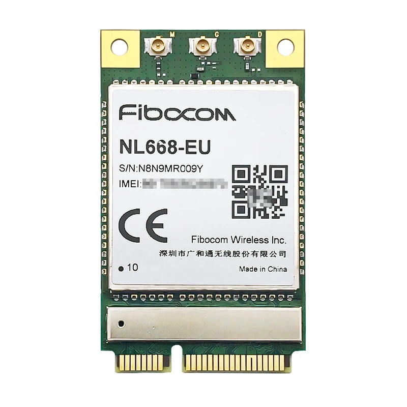 Fibocom NL668-EU LTE Cat4 mini pcie module for Europe LTE-FDD B1/B3/B5/B7/B8/B20 WCDMA B1/B5/B8 GSM/GPRS/EDGE 850/900/1800MHz simcom a7600e mini pcie lte cat1 4g модуль замены sim7600e lte fdd b1 b3 b5 b7 b8 b20 lte tdd b38 b40 gsm gprs edge 900 1800 мгц