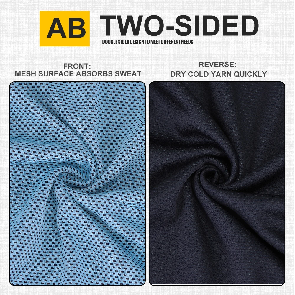 WRELS Summer Sweat-absorbing Quick-drying Ice-cold Sweat-wiping Sports Towel Suitable for Badminton, Basketball, Running