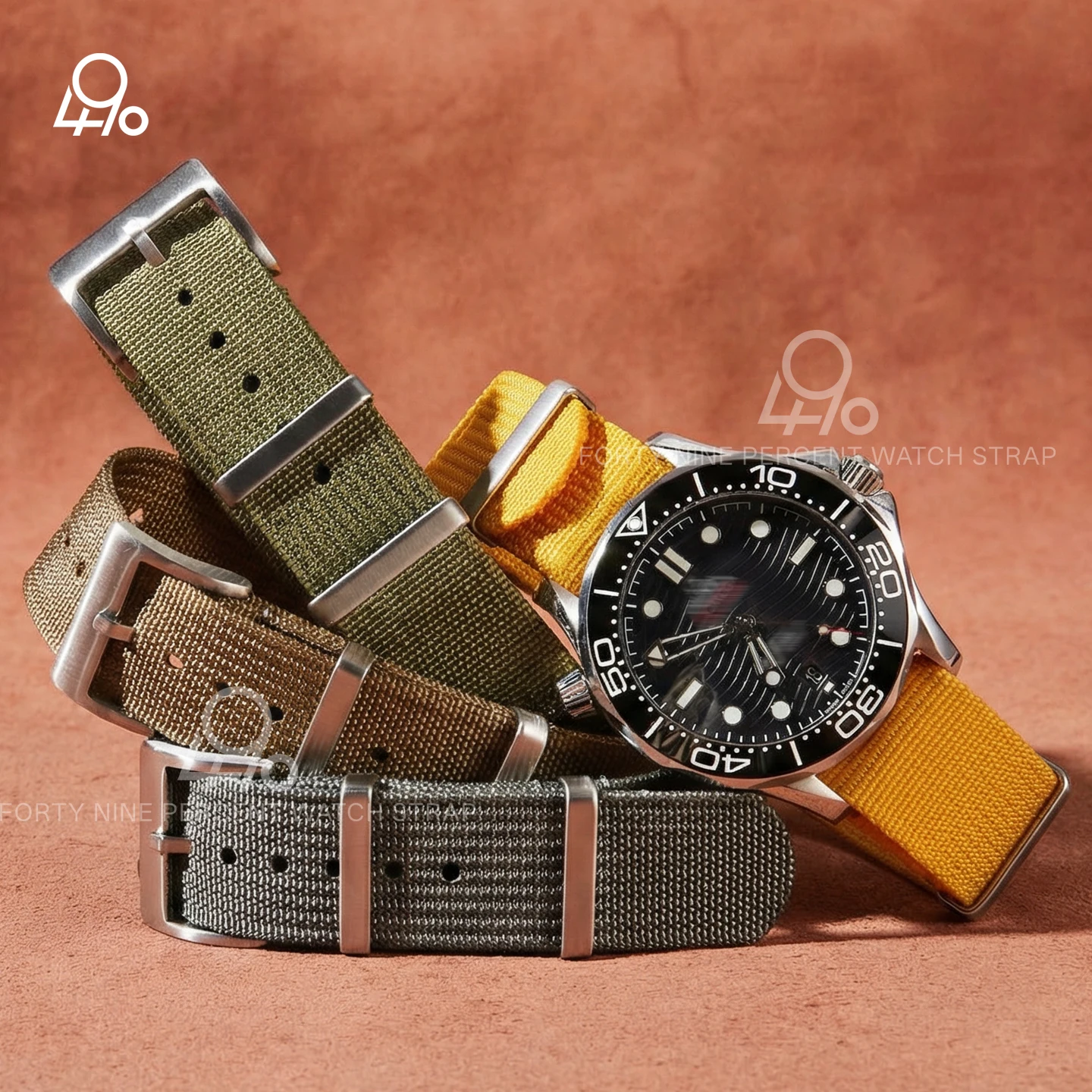Premium Woven Nylon Fabric Watchband - Versatile One-Piece Design (Multiple Sizes Available)