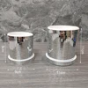 Disco Ball Planter Pot with Drainage Hole Ceramics Mirror Disco Ball Vase Plant Pot Flower Pot Flat Base Mirror Disco Ball Vase 6