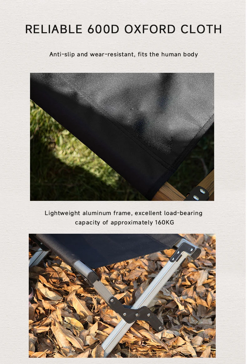 Double camping stool detail