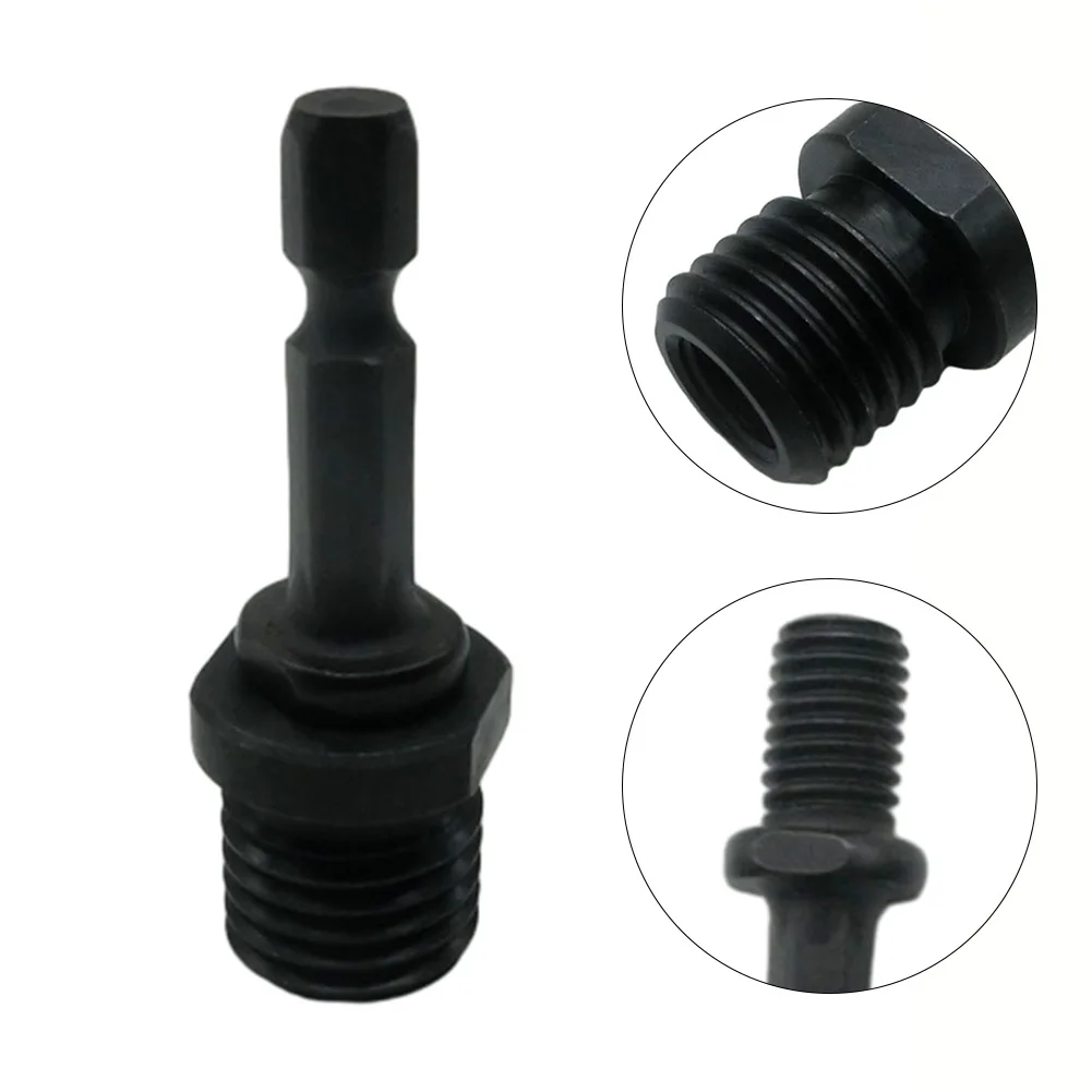 

2Pcs/set 6.35mm M10 Connecting Rod With Hexagonal Handle And M10 To M16 Converter Power Tool Accessories Carbon Steel Black