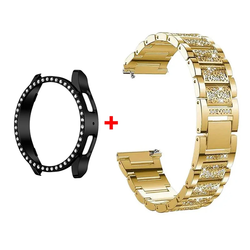 Stainless Steel Diamond Bracelet with Protective Bumper Case