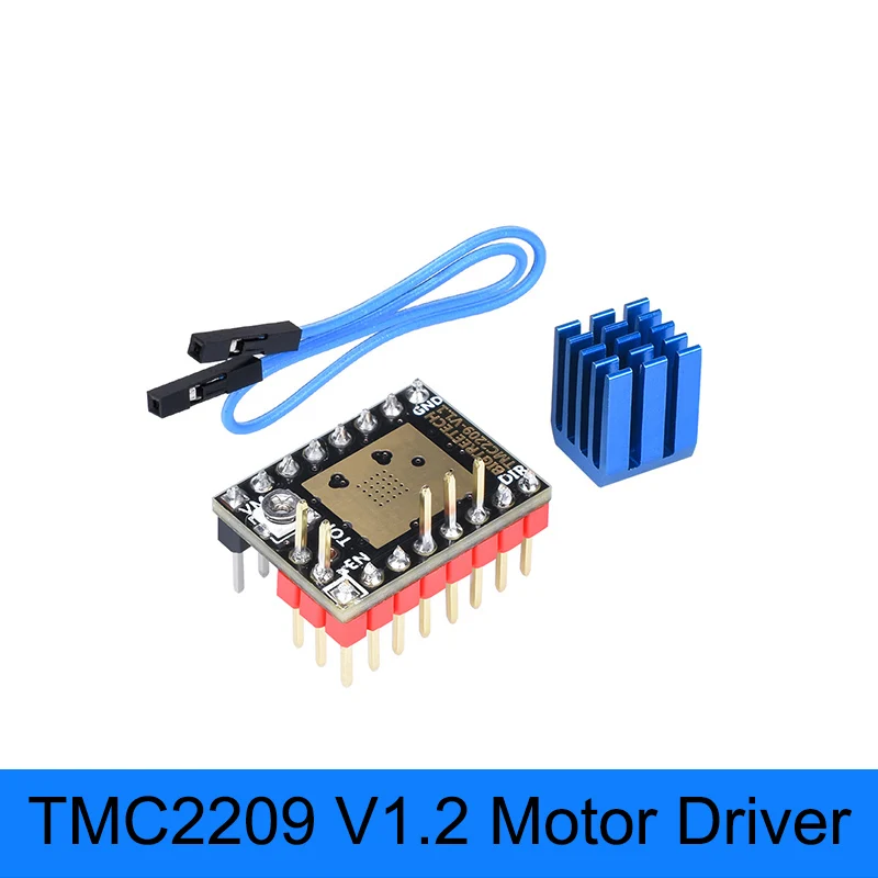 TMC2209 V1.2 Motor Driven Ultra Silent High Current Uart Mode 256 Subdivision STEP/DIR Dan UART For 3D Printer Accessory tmc2209 v1 2 motor driven ultra silent high current uart mode 256 subdivision step dir dan uart for 3d printer accessory