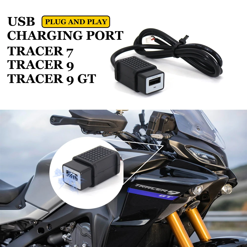 Accessori Moto Porta Di Ricarica Usb Plug And Play 2023 Per Yamaha Tracer 9 Gt Tracer 7 Usb Aocket