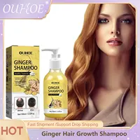 Ginger Hair Growth Shampoo Hair Thickener Fluffy Smoothing Scalp Repair Dry Anti Itching Dandruff Frizz Anti Hair Loss Shampoo 1