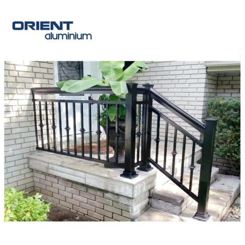 맞춤형 공장 직판 알루미늄 난간 발루스트레이드 알루미늄 발코니 핸드레일 고품질 금속