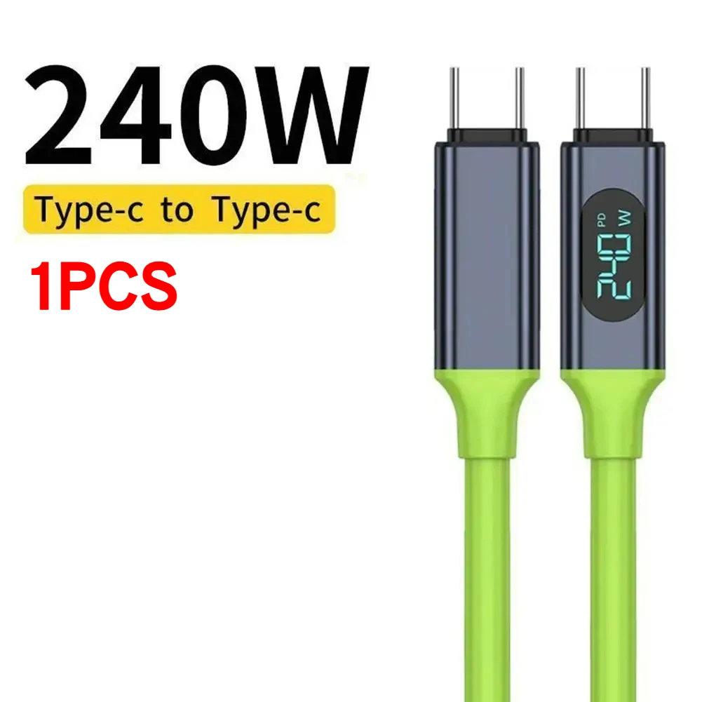 ตัวเลือกสินค้า สายชาร์จ USB-C 240W หน้าจอแสดงผล ชาร์จเร็ว 480Mbps