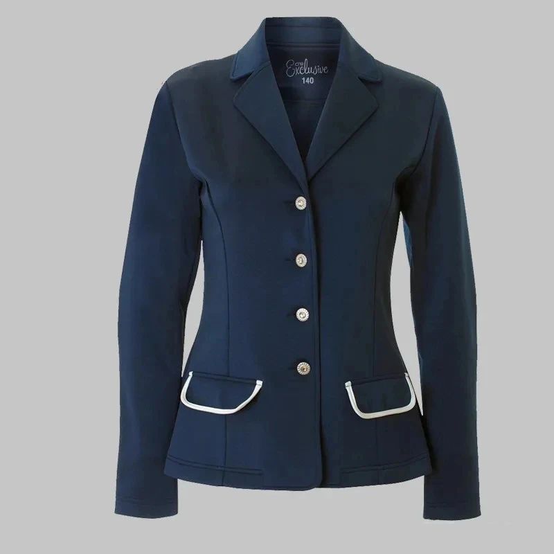 Nieuwe Paardrijjas Voor Kinderen Kleding Kinderen Professionele Jas Blazer Top Jongens Meisjes Paardrijder Paardensport Uitrusting