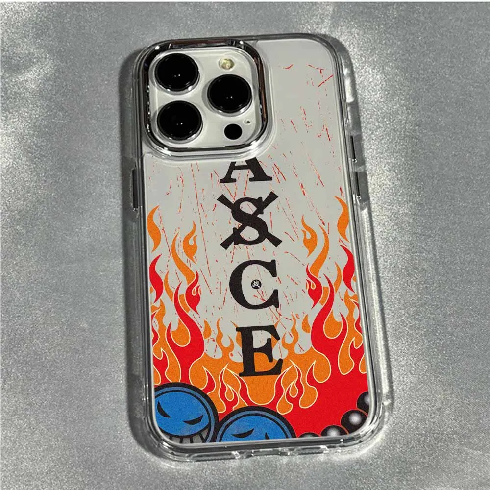 Anime Cool Logo Phone Case - Transparent Soft TPU Cover with Creative Design