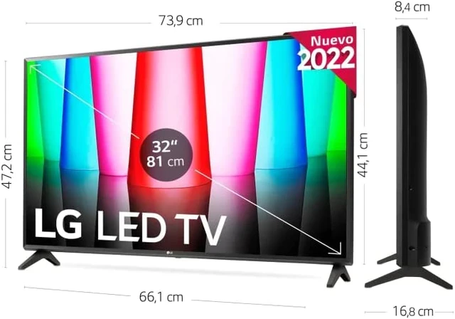 LG Smart TV 32 pulgadas HD Ready Televisor LED WebOS 32LQ570B6LA Smart TV  fácil, intuitivo y con Inteligencia Artificial - AliExpress