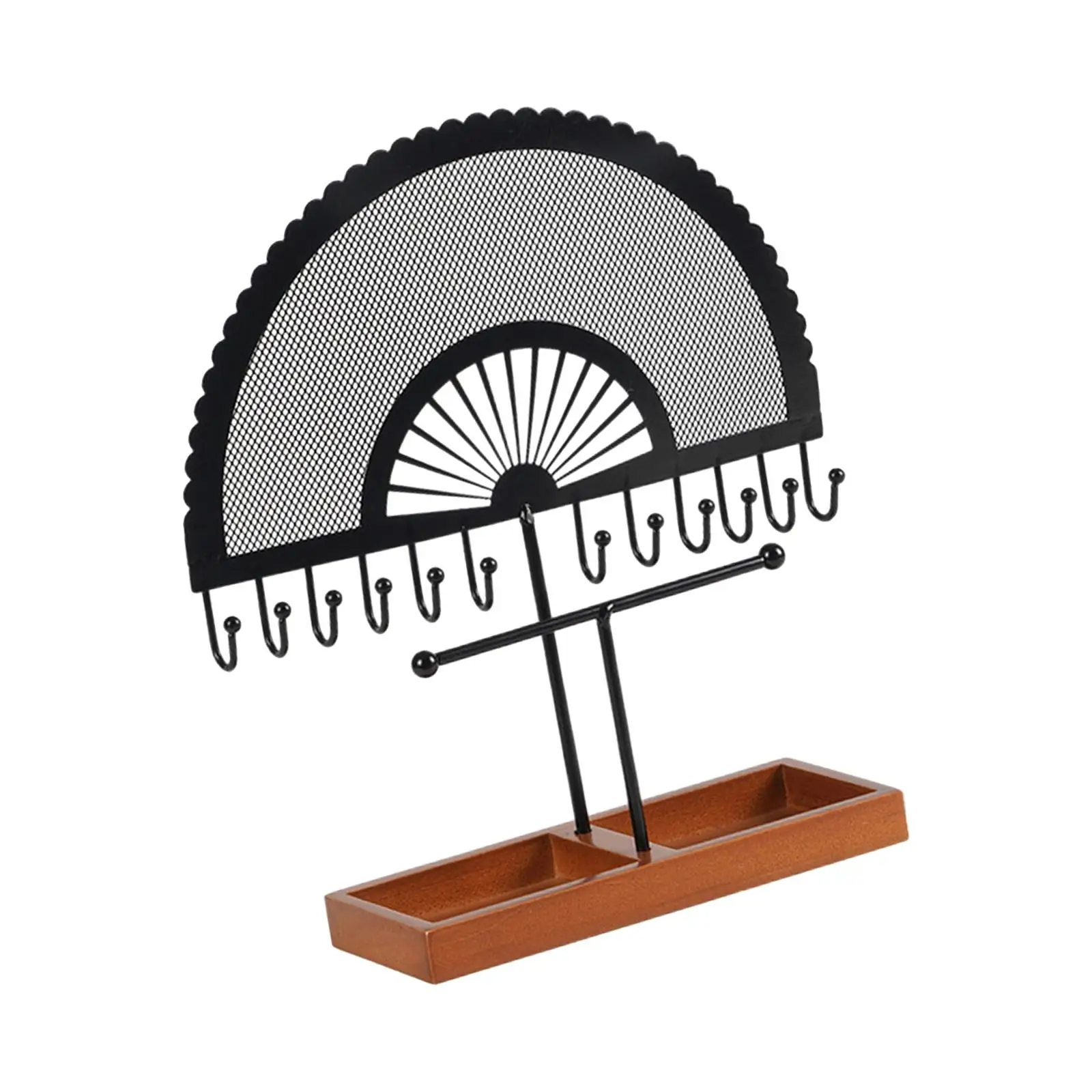 

Jewelry Display Rack Durable Wooden Necklace Holder Earring Organizer for Selling Stores Home Decoration Desktop Birthday Gift