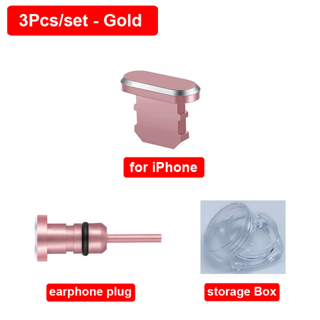 Metal Anti Dust Plug USB Type C Micro Charging Port Protector USB C 3.5mm Earphone Jack Sim Card For iPhone Redmi Samsung
