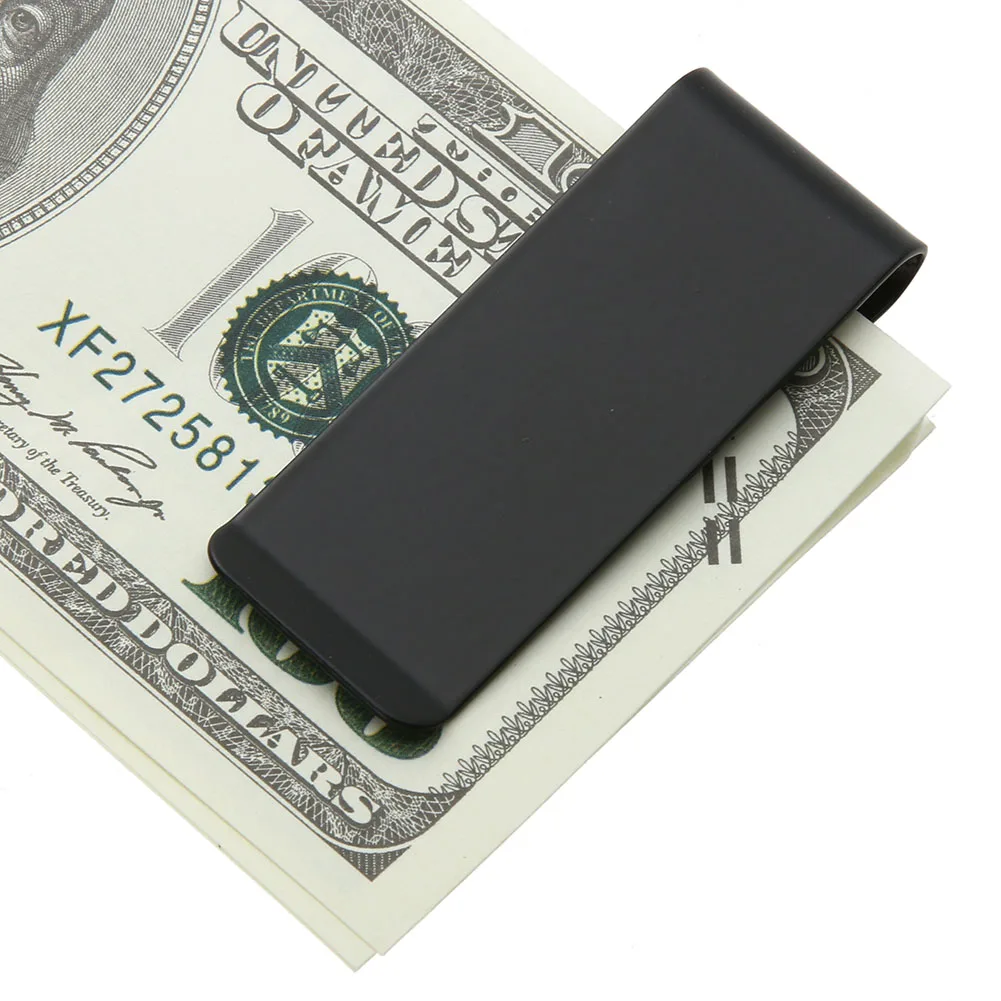 Stainless Steel Metal Money Clip Creative Banknote Clip Belt Personality Bookmark Clips Wallet Ticket Folder 1-5pcs metal money clip