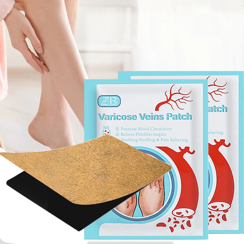 

ZB 6pcs/bag Chinese Varicose Veins Plaster Vasculitis Phlebitis Spider Leg Medical Patch Angiitis Removal Patch