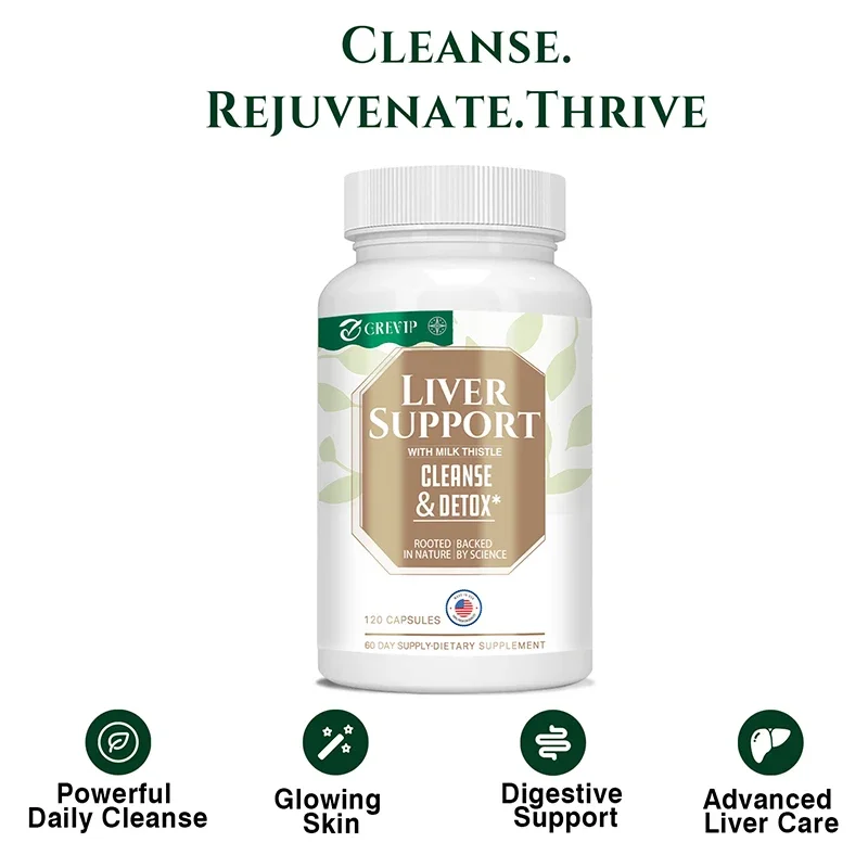 Liver Support-Liver Cleanse Detox & Repair Formula with Milk Thistle, Turmeric, Dandelion Root & Artichoke Extracts
