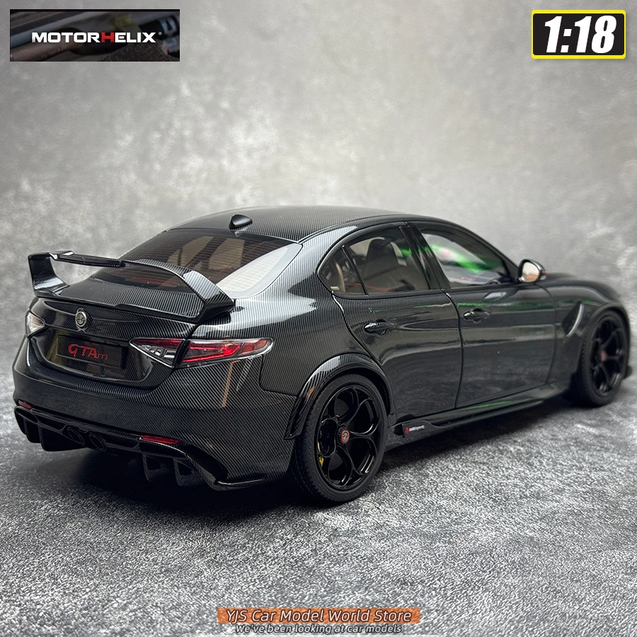 모터헬릭스 1/18 스케일 신형 알파 로메오 줄리아 GTAm 자동차 모형 금속 다이캐스트 모델 휴일 선물 컬렉션