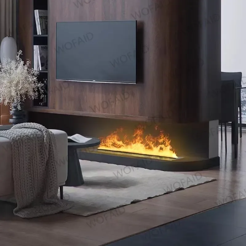 3D Atomized Fireplace With Colorful Steam Flame ECO Decorative Mist Intelligent Indoor Electric Water Vapor Fireplace electric fireplace