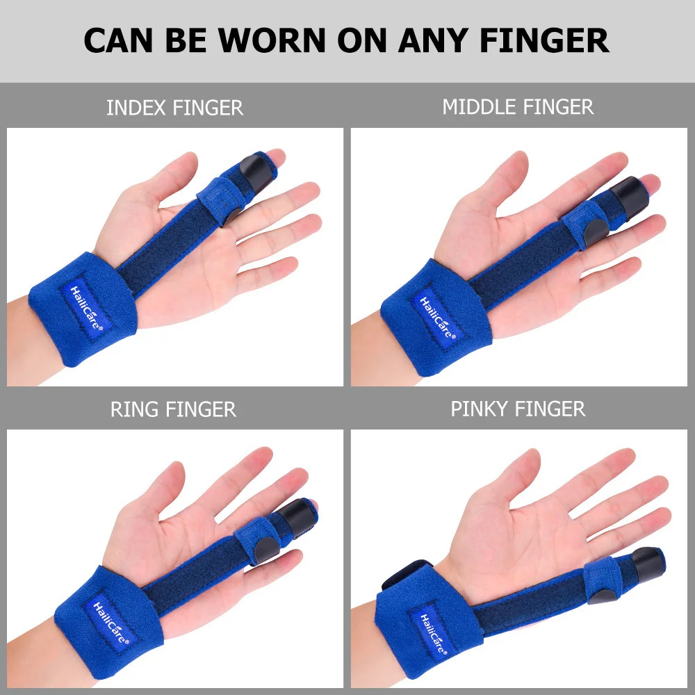 Finger splint brace adjustable support stabilizer straightening broken fingers built-in aluminum alloy fix arthritis pain relief