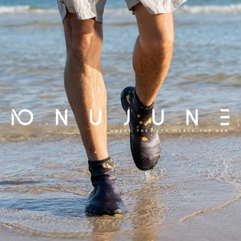 Nu-June Beach Aqua Socks Women Men Diving Snorkeling Shoes Swimming Fitness Non-Slip Barefoot Shoes Surfing Water Sneakers 1