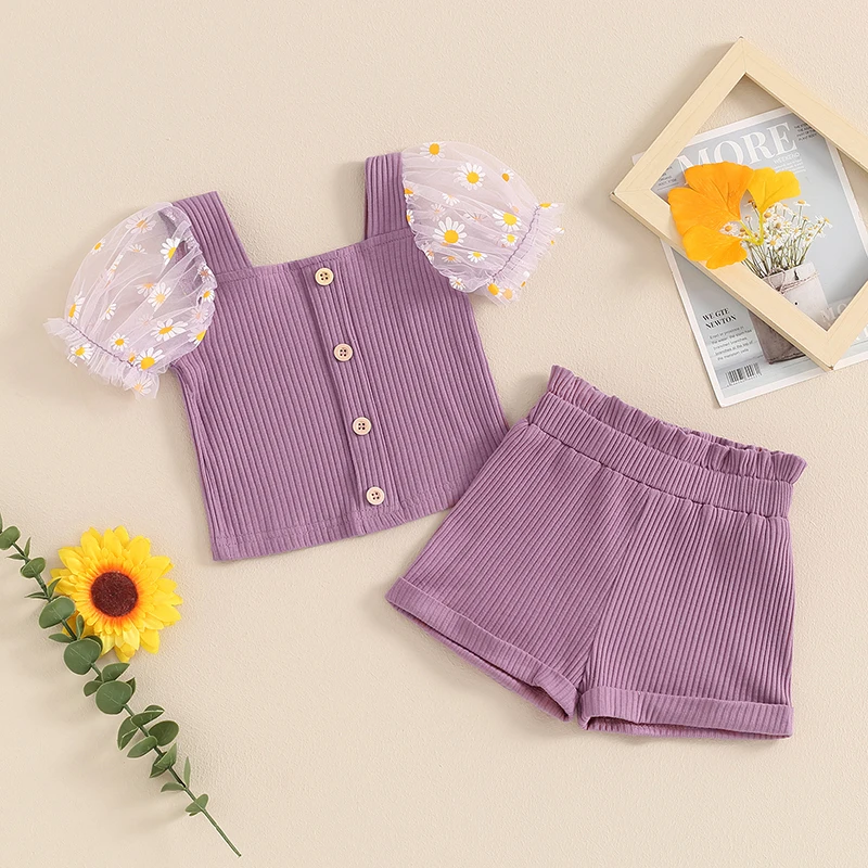 Sunflower Puff Sleeve Set 2