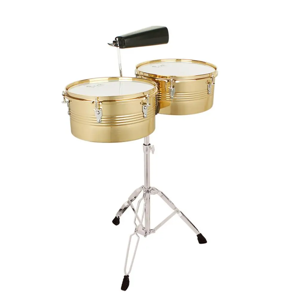 

Timbales Drum Professional Practice Performance Shelf Latin Drum With Drum Stick Percussion Instruments