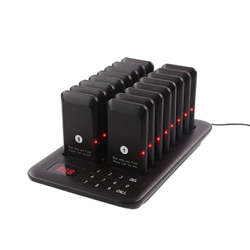 نظام الترحيل طابور النداء اللاسلكي للمطاعم 16 صافر...