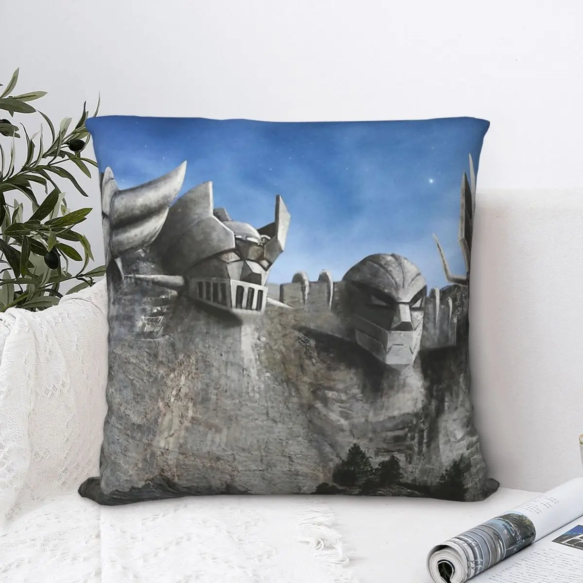 Rushmore Superrobot Cojines Ufo Robot Grendizer Federa Per Cuscino Fodere Per Cuscini Casa Divano Sedia Zaino Decorativo