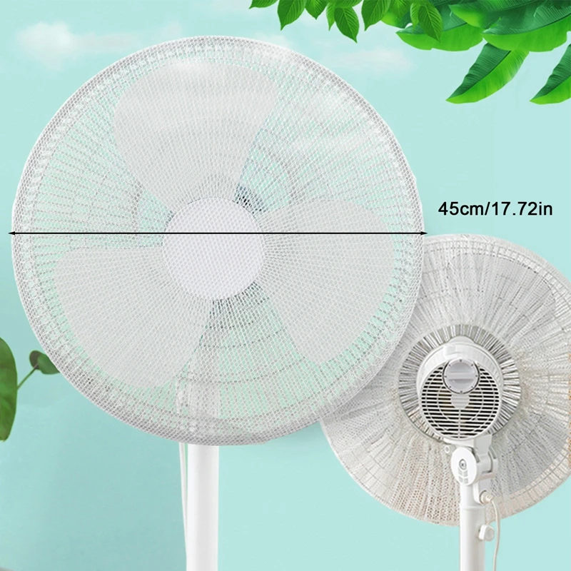 18 Inch Cartoon Pattern Fan Protection Covers Safety Cover Child Baby Anti-pinch Electric Net Mesh Fan Covers Dustproof