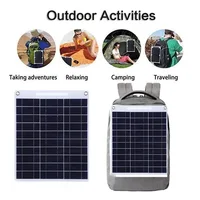Chargeur solaire 100W avec deux Ports USB, panneau solaire étanche et Portable pour le Camping en plein air, la randonnée, les appareils d'urgence 2