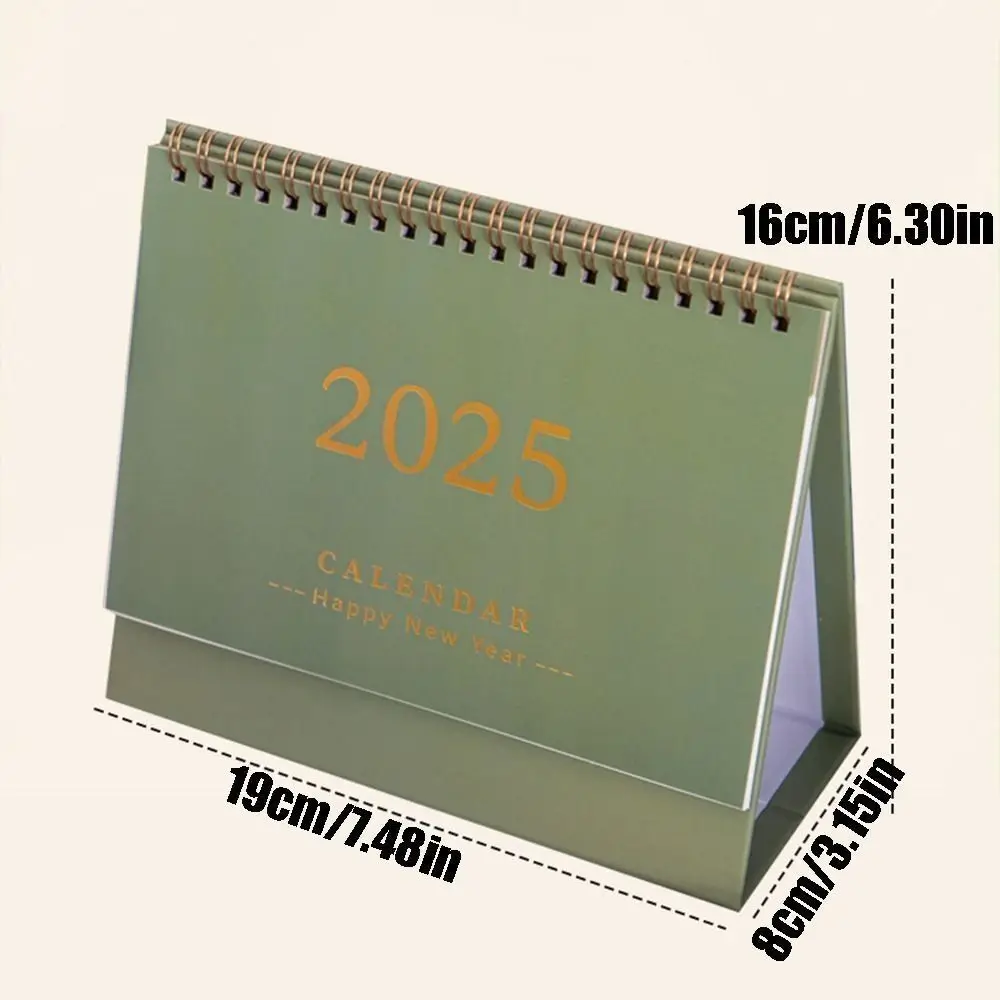 2025 Desktop Calendar 12-Month Standing Flip Calendar Student Stationery Monthly Planner Desk Accessories desk calendar
