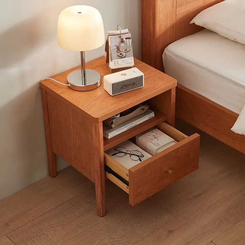 European Unique Nightstands Walnut Brown Luxury Wood Organizer Bedsides Table Bedroom Design Teen Nordic Cabeceros Furnitures