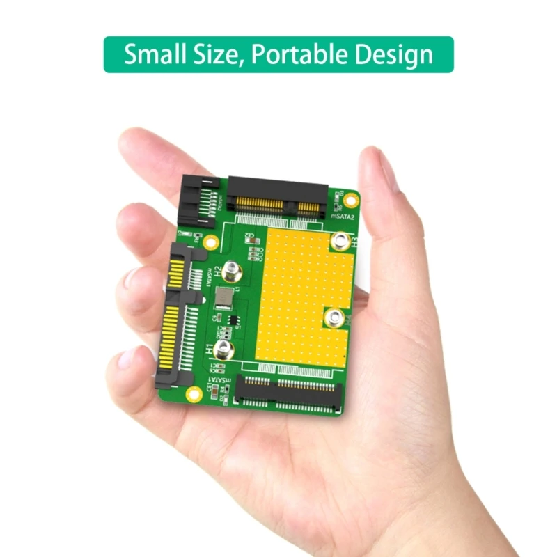 새 버전 듀얼 Msata SSD 듀얼 Sata3.0 어댑터 변환기