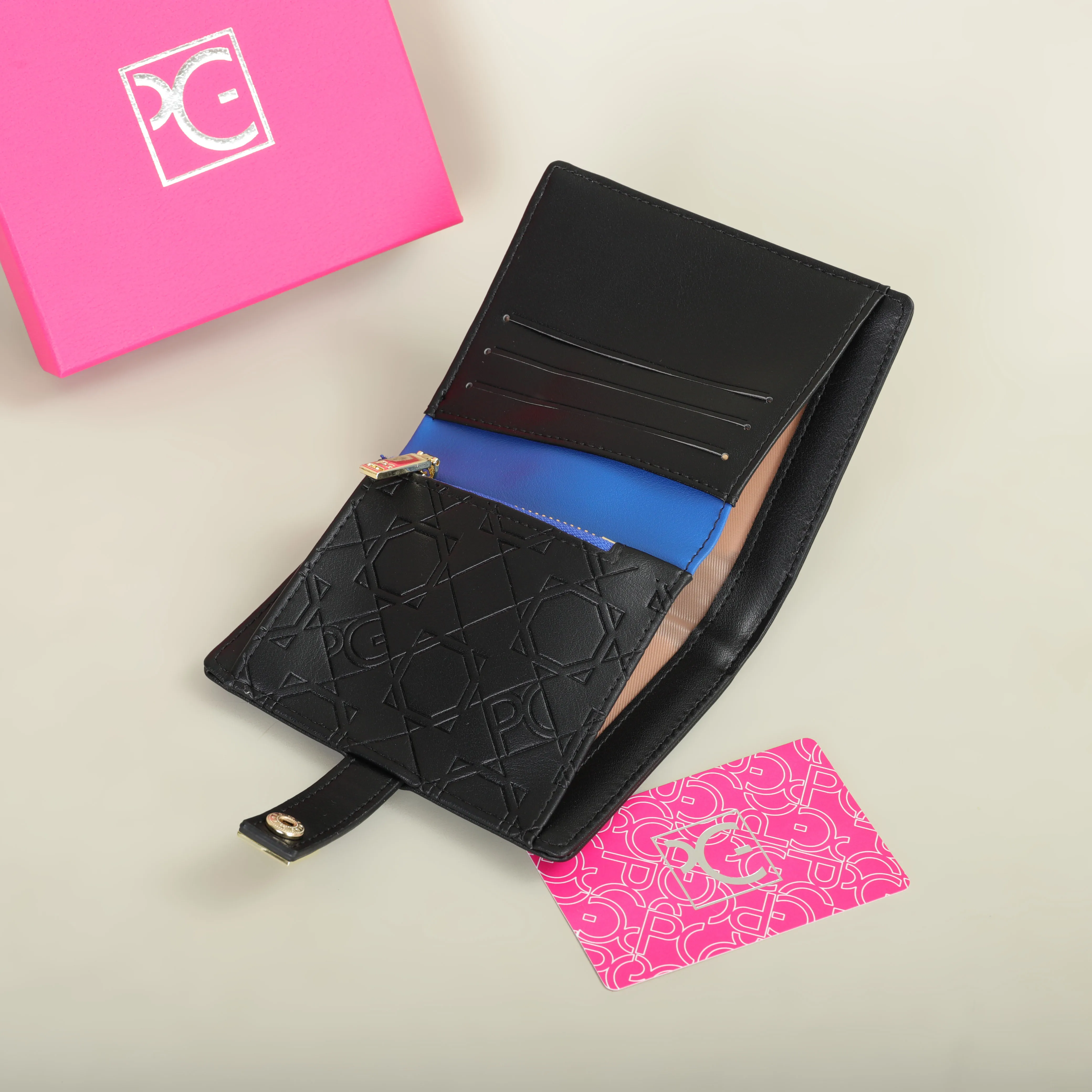PG Patsy Garis Fashion Classic Retro Women's Wallet – Stylish Letter Print Card Holder