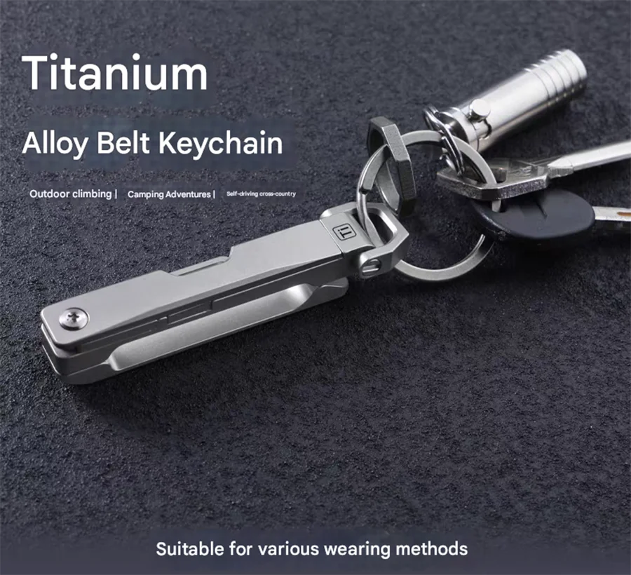 Titanium Alloy Keychain Multifunctional buckle knife Unboxing Device Quick Release Belt buckle To Prevent Accidental Opening