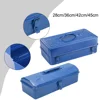 Heavy Duty Portable Steel Tool Box Metal Tool Box For Workshop Garage Household With Handle Sundries Storage Supplies 4