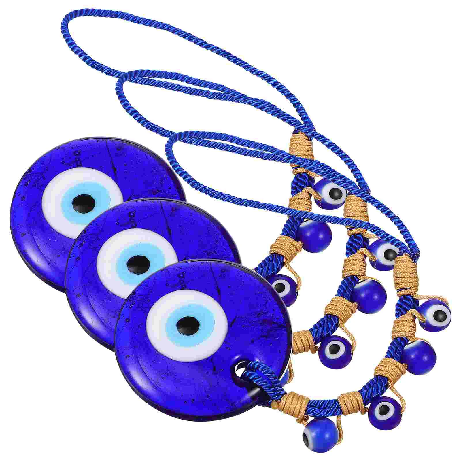 

3pcs Evil Eye Charms Evil Eye Hanging Decor Backpack Charms Car Hanging Ornament