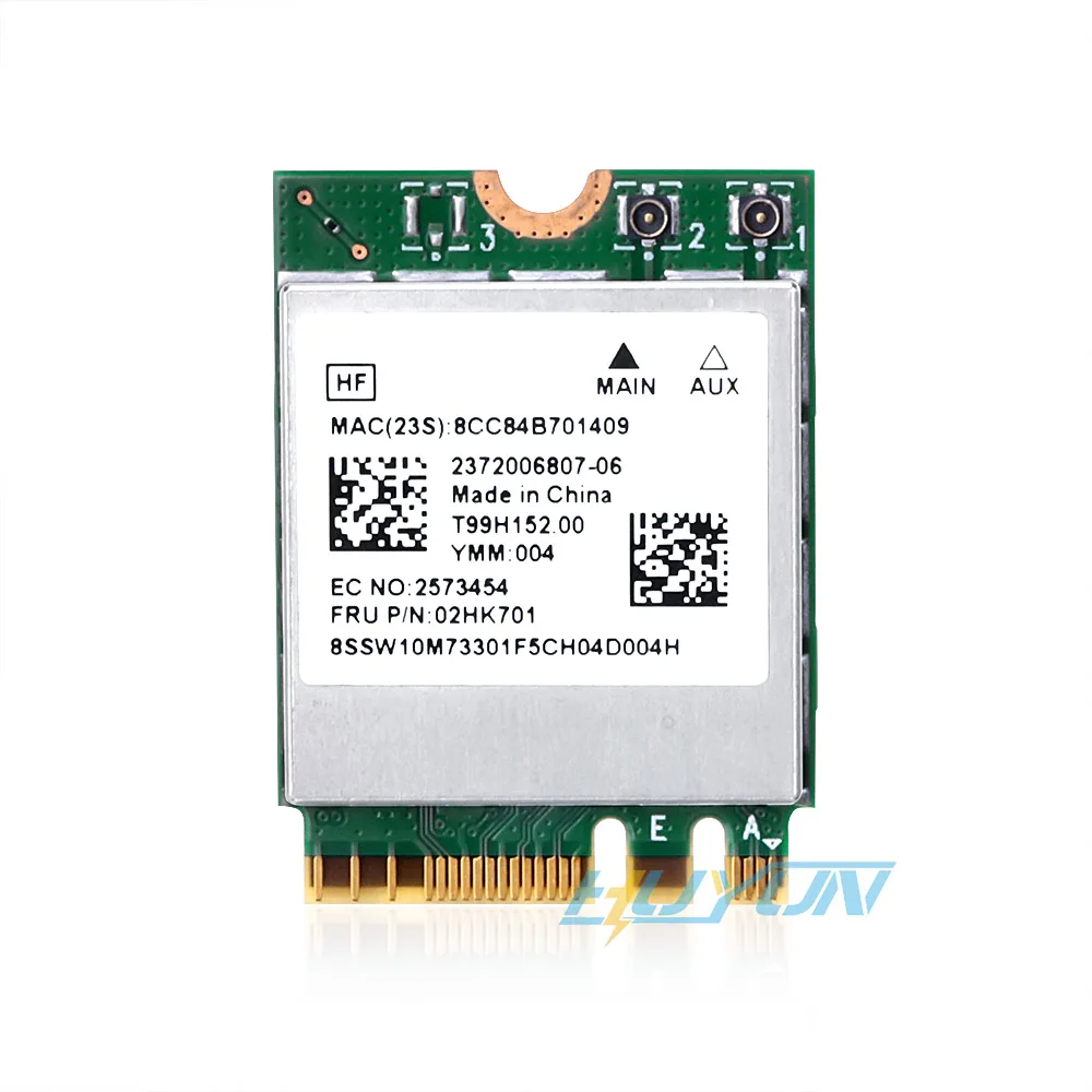 

Realtek RTL8822CE для Lenovo WiFi Беспроводная Bluetooth Двухдиапазонная карта 02HK701